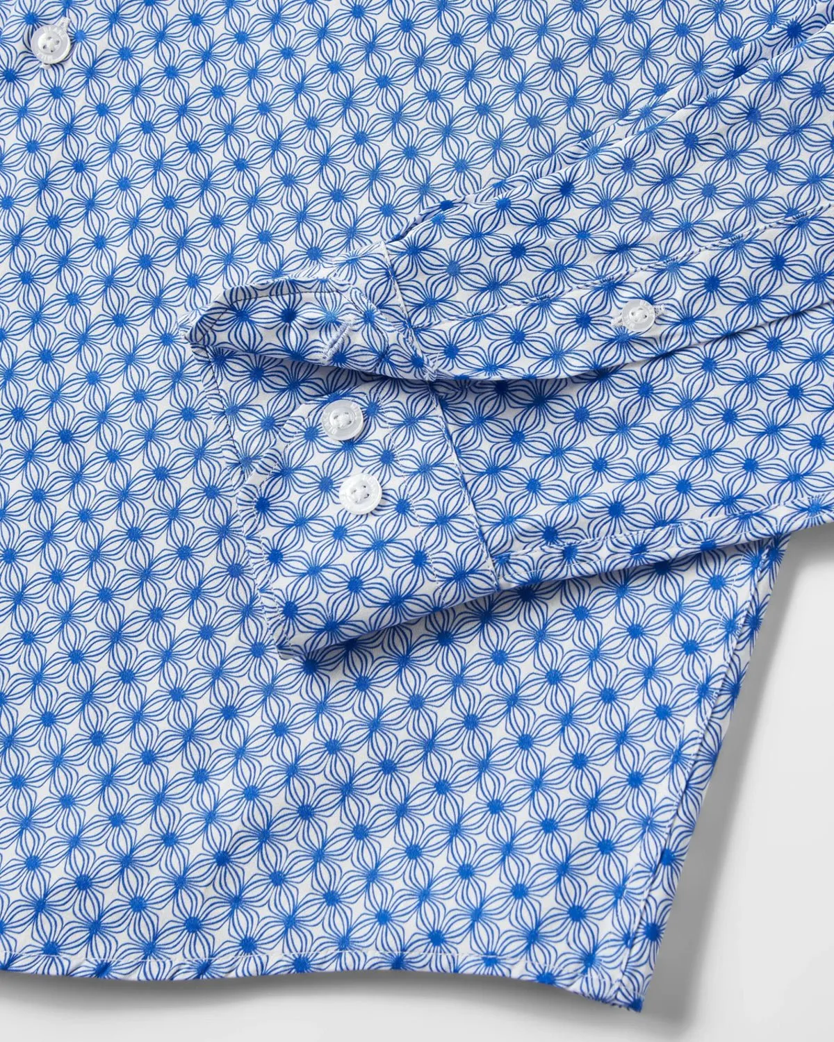 Blue Wavy Geo Shirt