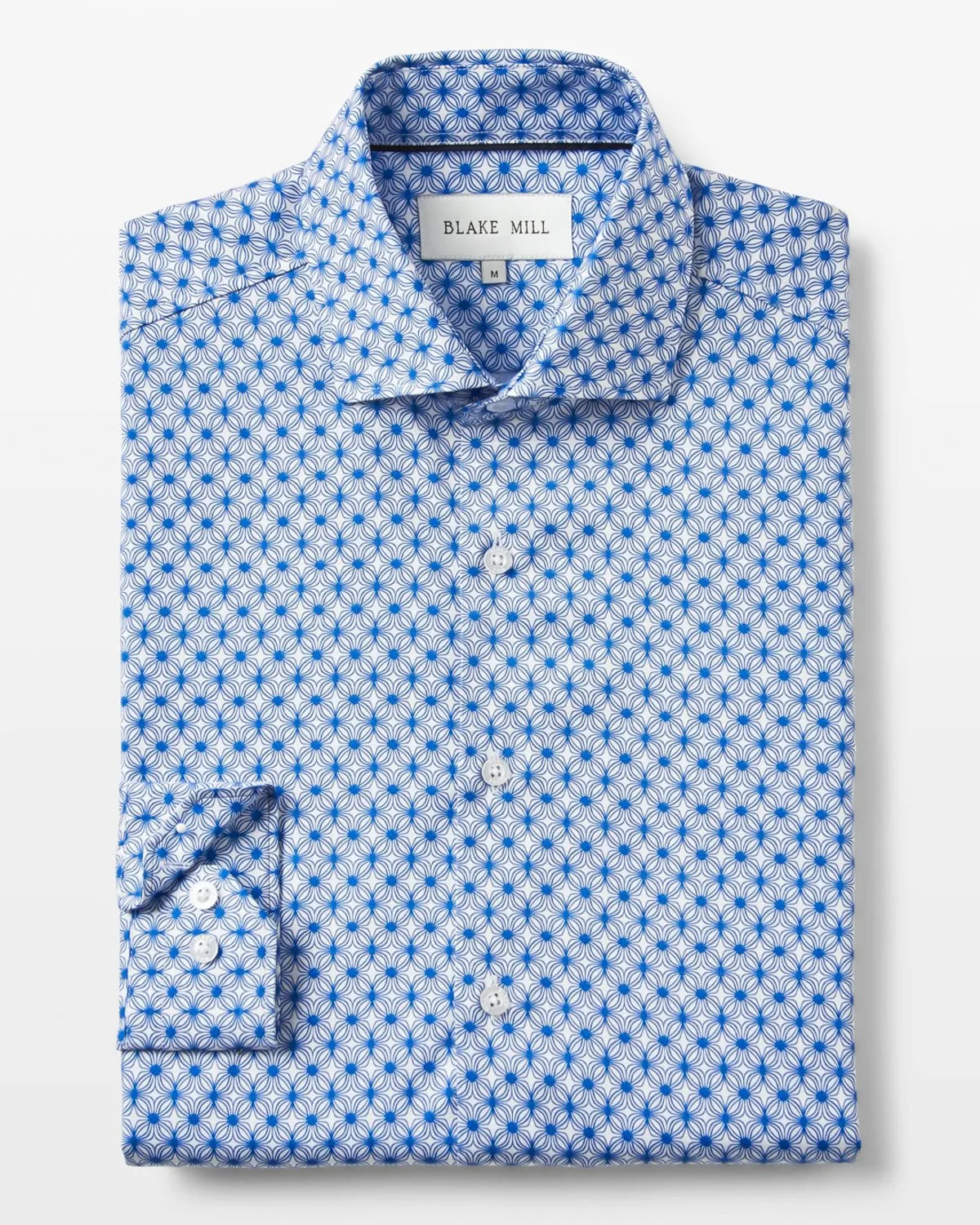 Blue Wavy Geo Shirt