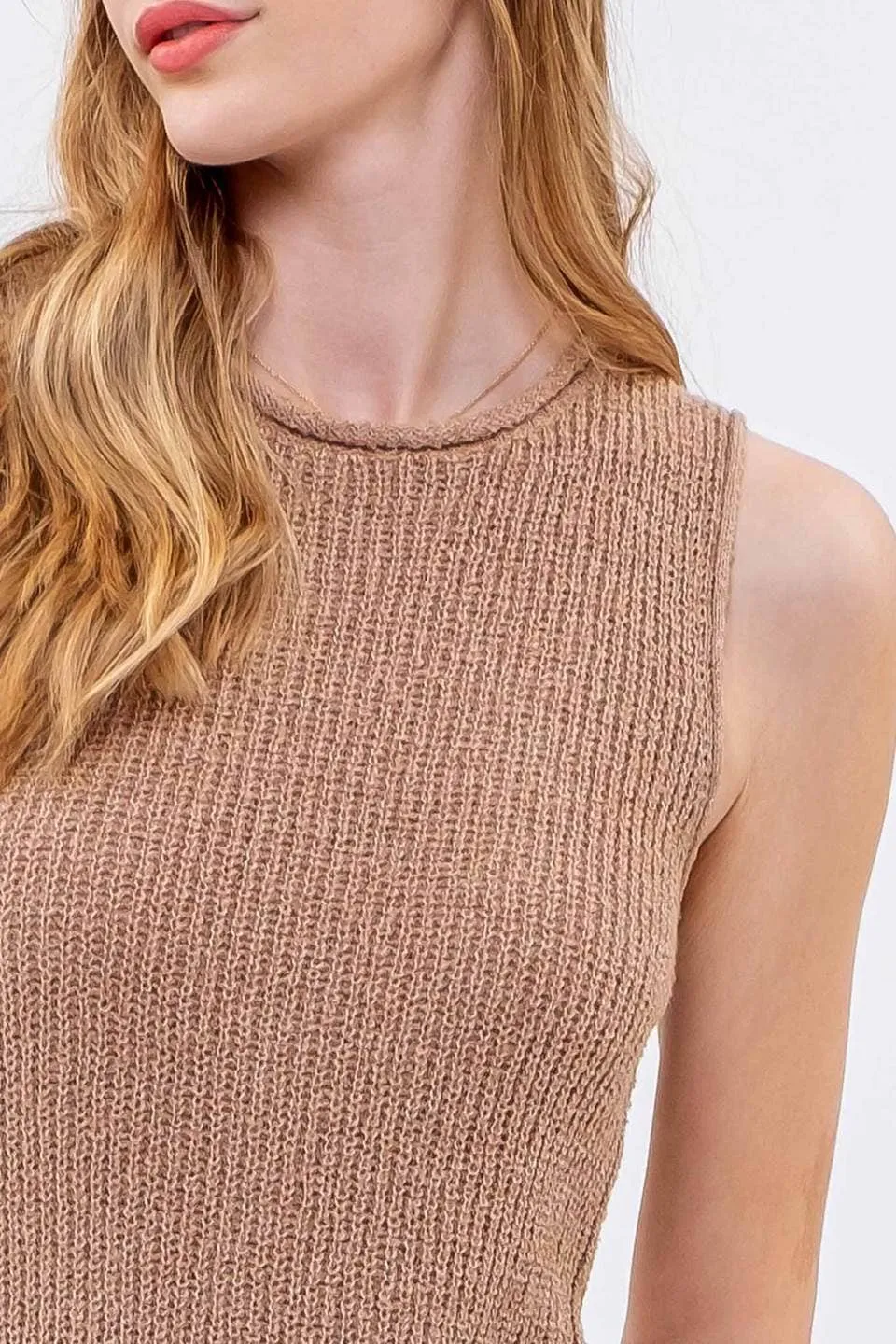 CROCHET SWEATER KNIT TOP: KIWI