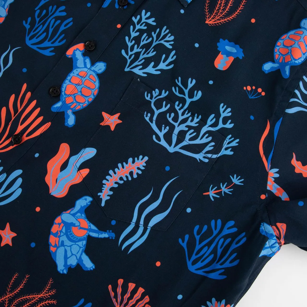 Grateful Dead  | Relaxed Button Down | Turtles & Coral Navy