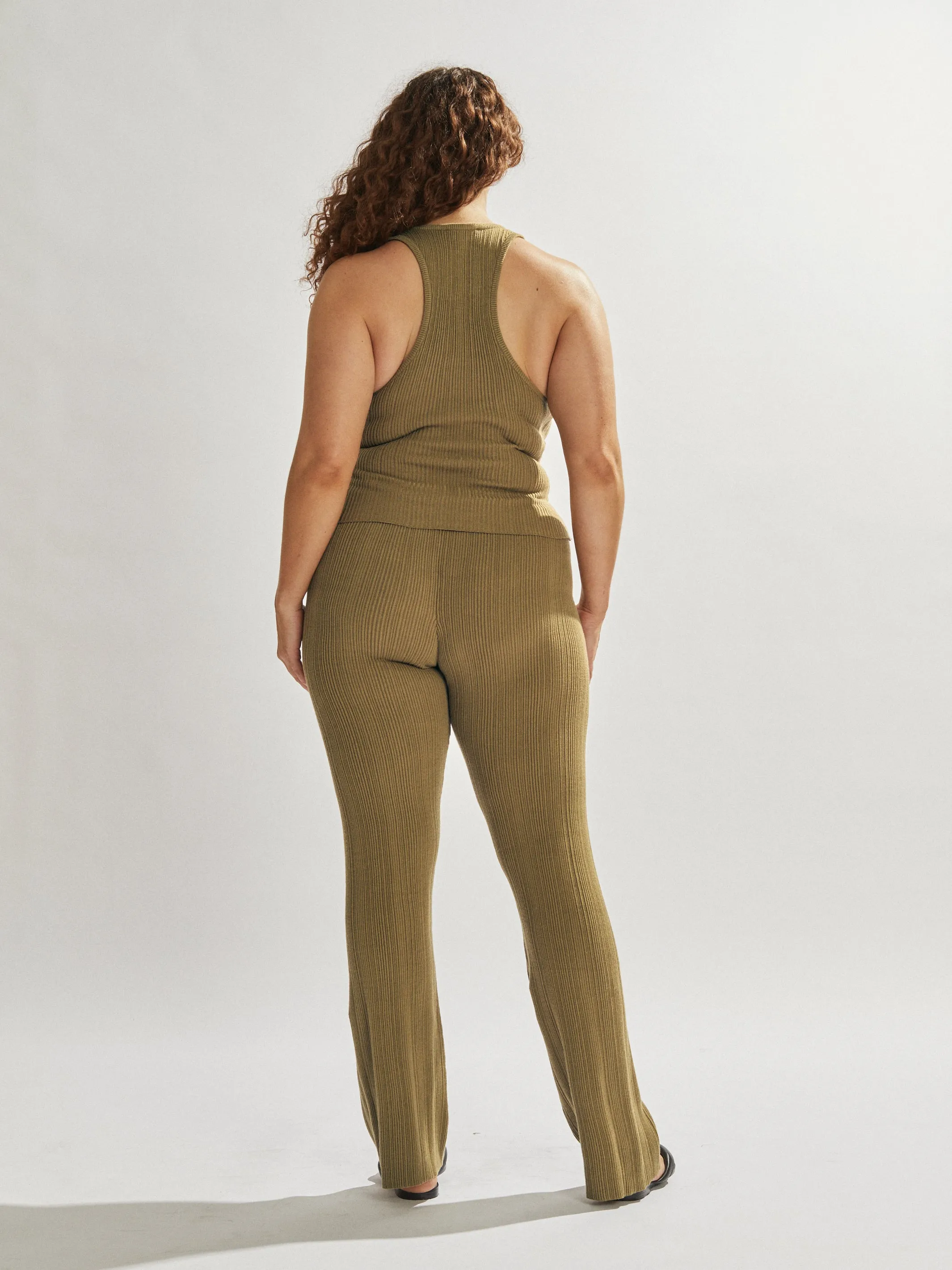 Henley Singlet Khaki