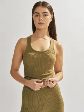 Henley Singlet Khaki