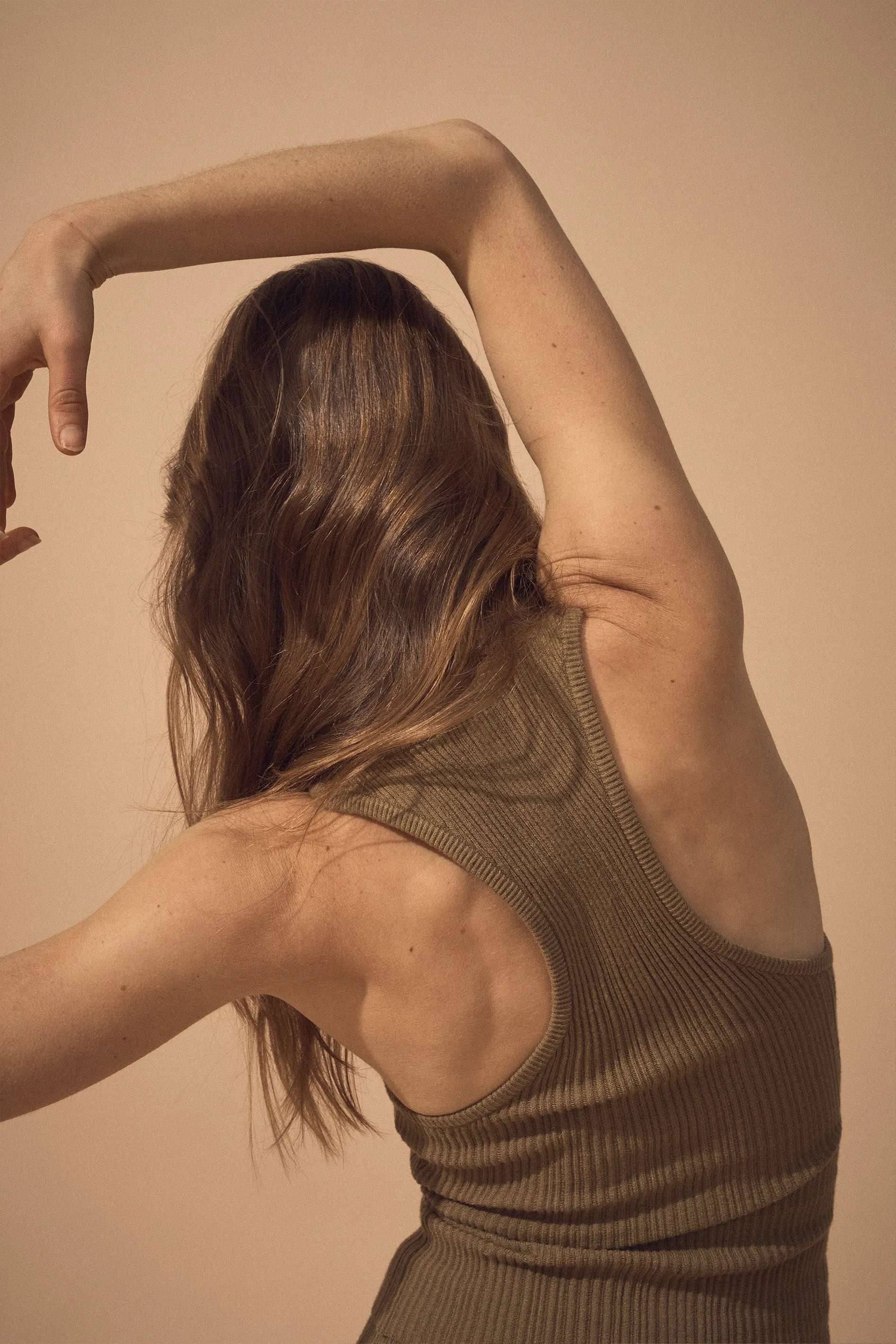 Henley Singlet Khaki