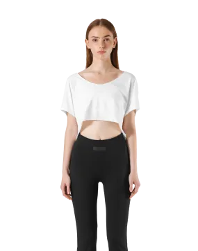 Loose Fit Stretch T-Shirt - White