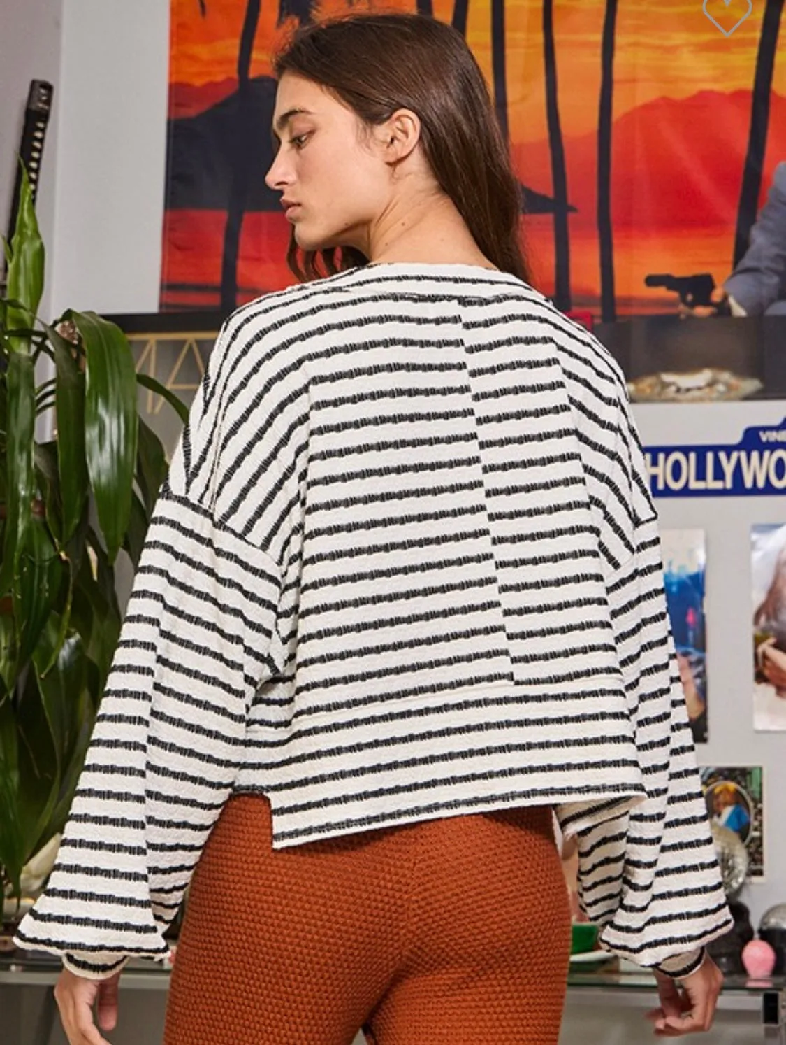 Love Always Striped Henley