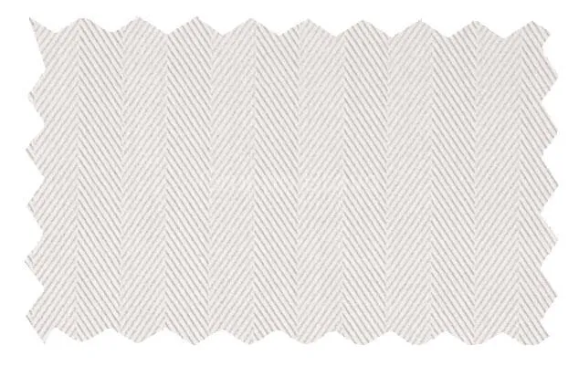 Mantoni Modern Fit Wrinkle Free Herringbone White Dress Shirt-White Herrinbone