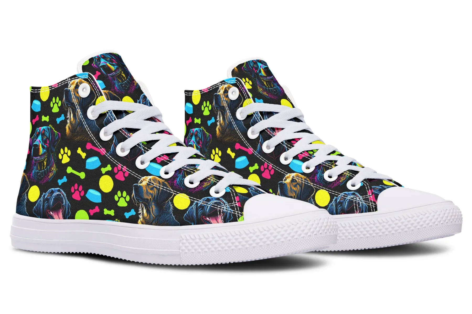 Neon Dogs High Tops