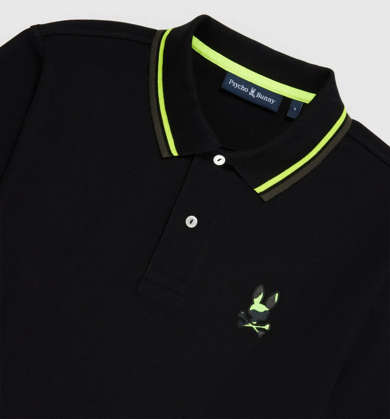 Psycho Bunny Plano Pique Polo - Black
