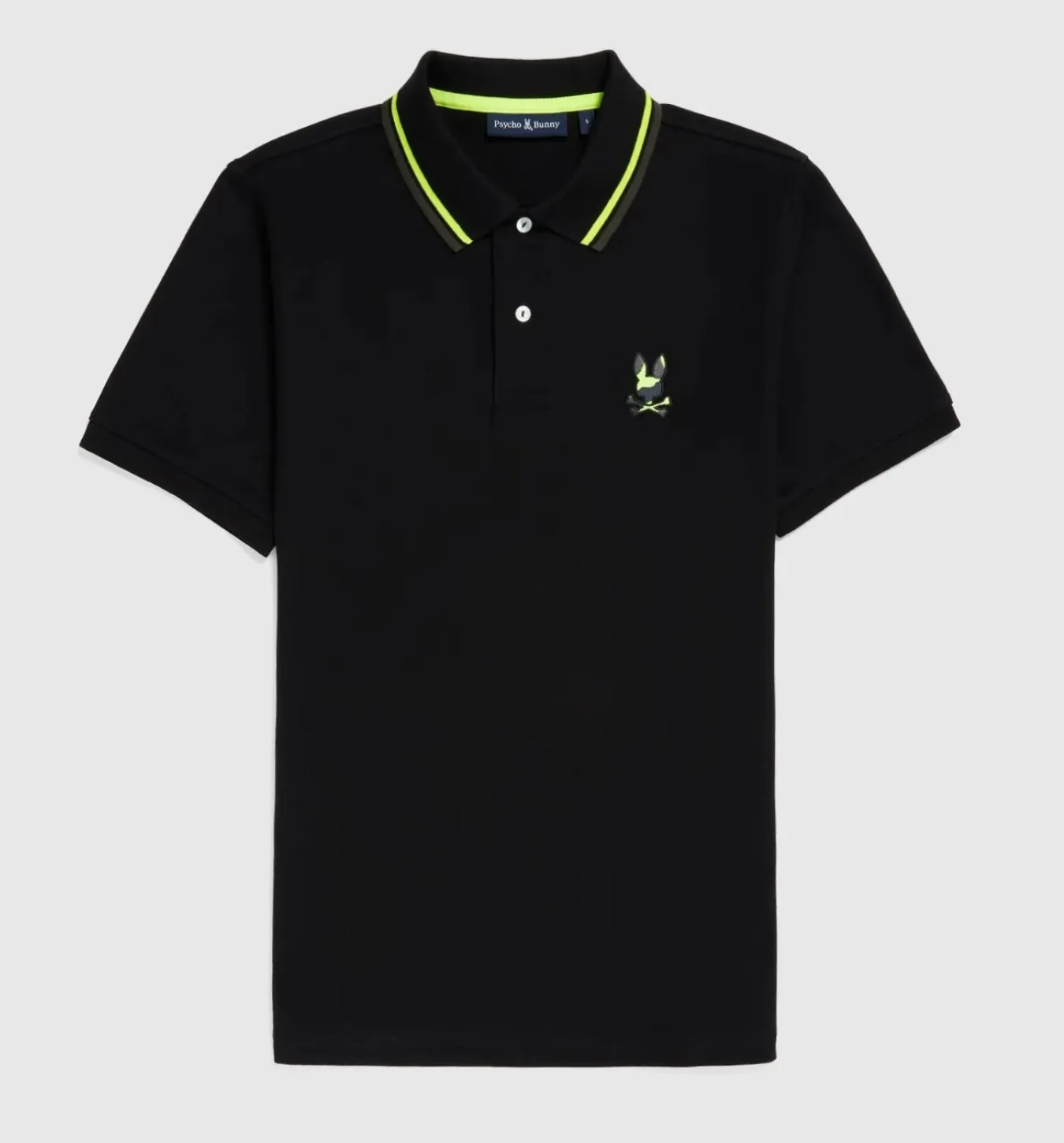 Psycho Bunny Plano Pique Polo - Black
