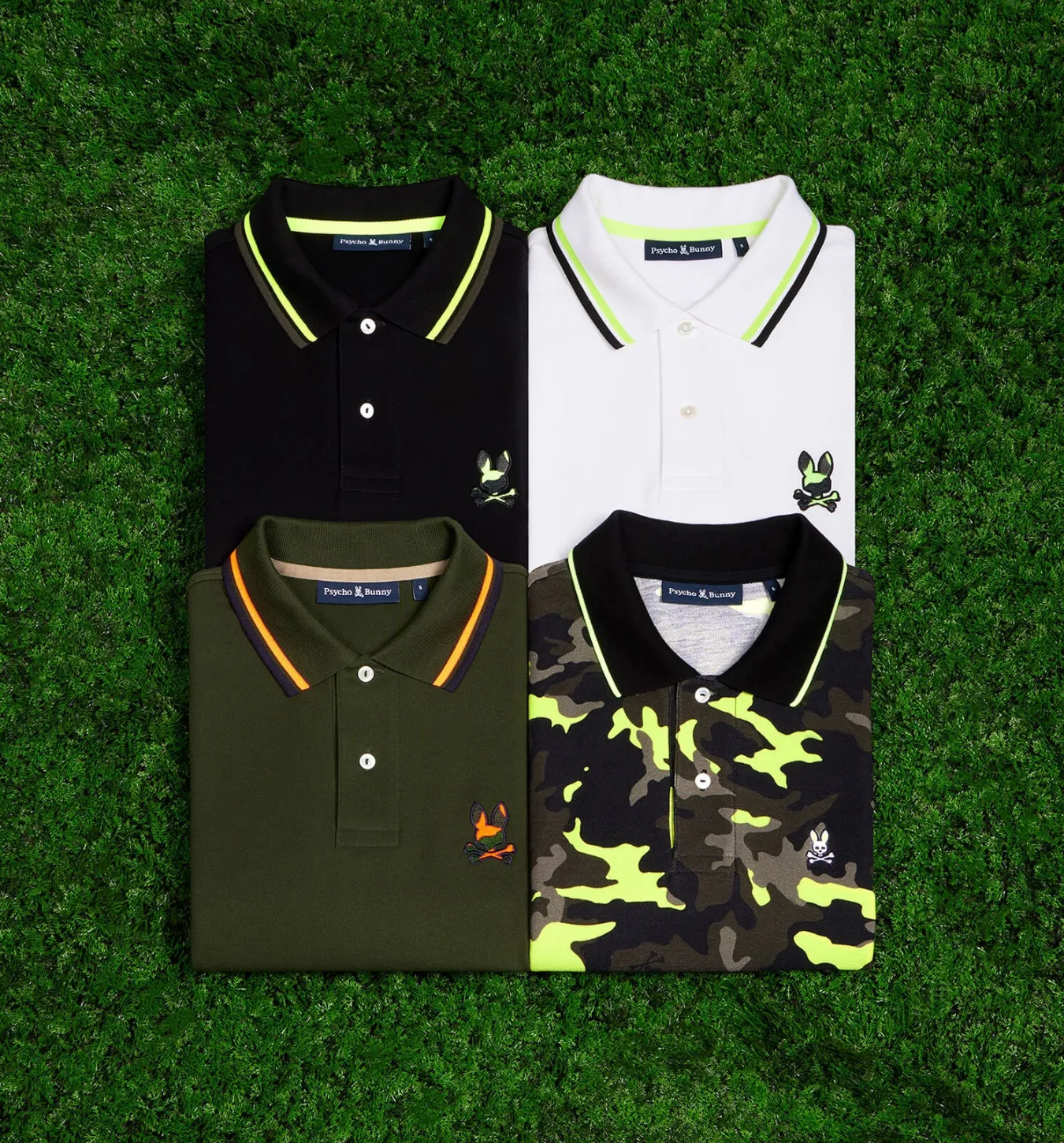 Psycho Bunny Plano Pique Polo - Black