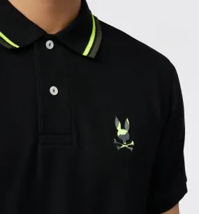 Psycho Bunny Plano Pique Polo - Black